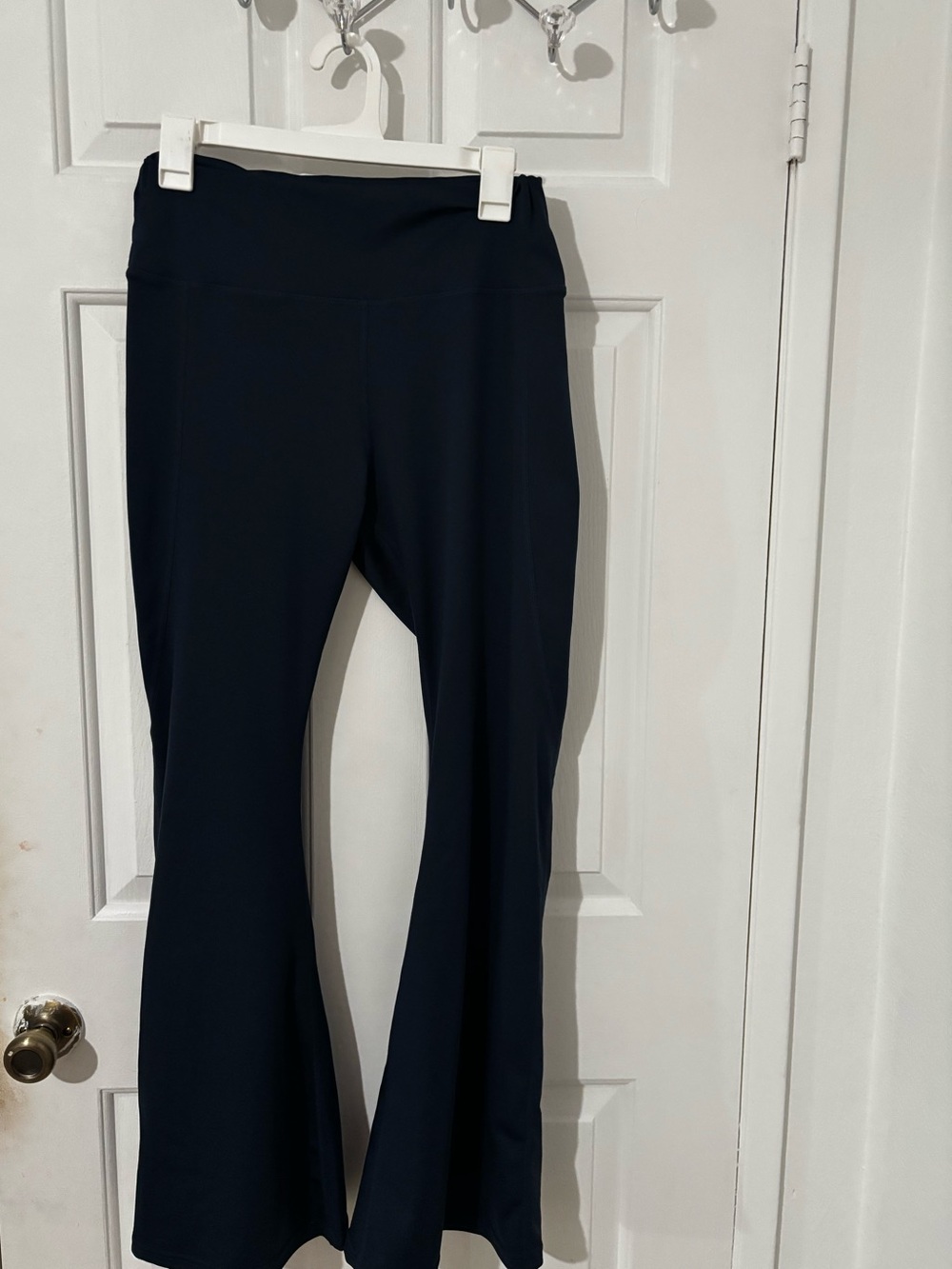 High-Waist Black Flare Yoga Pants